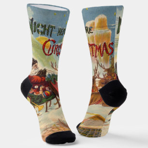 Weihnachten, Nacht vor Weihnachten Socken