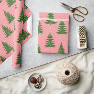 Weihnachten nahtlos im Retro-Stil Geschenkpapier