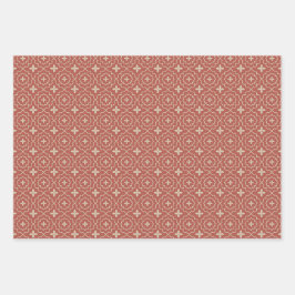 Weihnachten - Nahtloses Muster Geschenkpapier Set