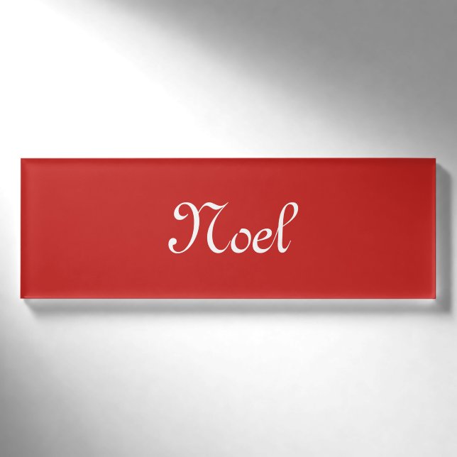Weihnachten Namenschild (Vorderseite)