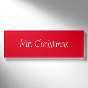 Weihnachten Namenschild