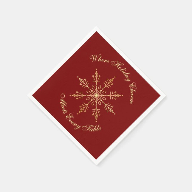 Weihnachten Napkins | Feierabend Serviette (Ecke)