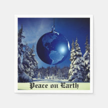 Weihnachten Napkins, Weltfrieden