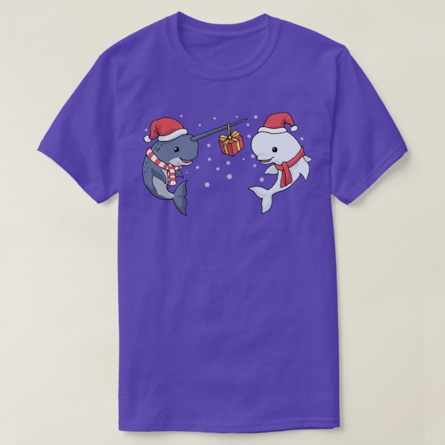 Weihnachten Narwhal Geschenk Kinder Beluga Whale G T-Shirt (Design vorne)