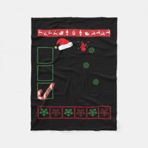 Weihnachten Naughty Bruh Candy Cane Xmas Women Fleecedecke