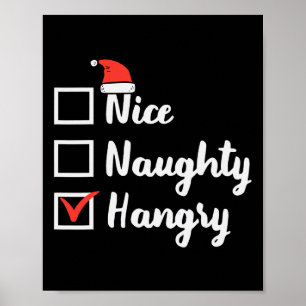 Weihnachten Naughty Hangry Xmas Hungerfestungen Va Poster