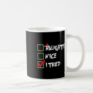 Weihnachten Naughty Nice Funny I getestet Familie Kaffeetasse