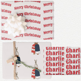 Weihnachten nautisch geschenkpapier set