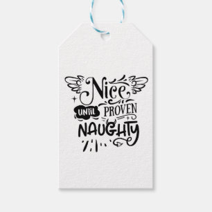 Weihnachten Nett Bis Zum Beweis Schlimm Lustiger W Geschenkanhänger