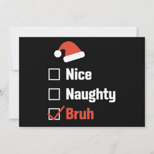 Weihnachten Nett Schlimm Bruh Lustige Weihnachtsli