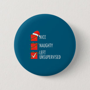 Weihnachten Nett Unartig Allein Gelassen Unartig O Button
