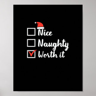 Weihnachten Nett Unartig Es Lohnt Sich Lustig Poster