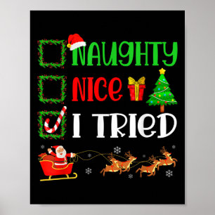 Weihnachten Nett Unartig Ich Habe Lustig Xmas Feri Poster