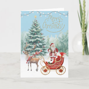 Weihnachten - Neue Imitate im Schlitten Sticken fr Karte