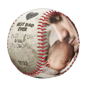 Weihnachten Neuer Papa Bester Vater je DIY FotoCol Baseball