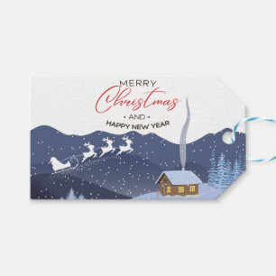 Weihnachten Neues Jahr glücklich Santa anpassb Geschenkanhänger
