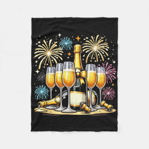 Weihnachten Neujahr Champagner Gl Coquette Flasche Fleecedecke