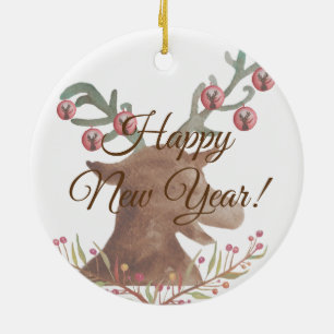 Weihnachten, Neujahr Schneeflocken Keramik Ornament