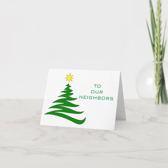 *WEIHNACHTEN/NEUJAHRESGRÜNDE* NACHBARKARTE KARTE (Vorderseite)