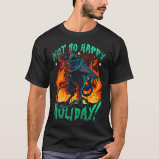 Weihnachten nicht so glücklich Ferien Horror T-Shirt