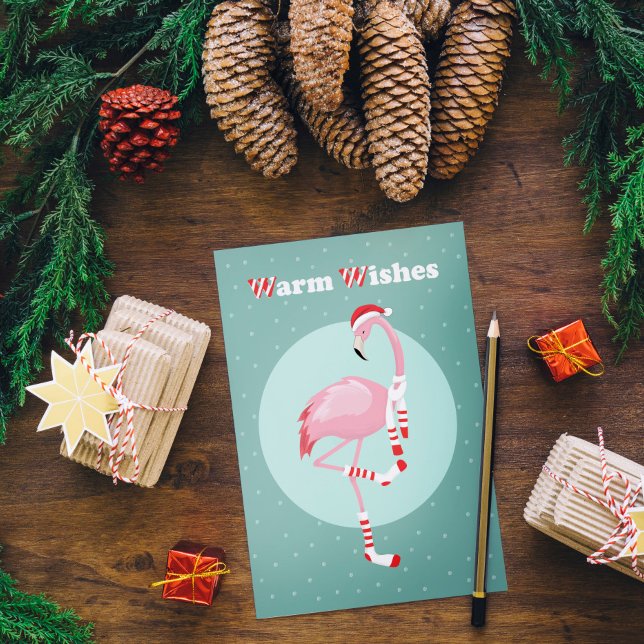 Weihnachten Niedlich Pink Flamingo (Von Creator hochgeladen)