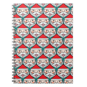 Weihnachten niedlichen santa Claus lächeln Gesicht Notizblock
