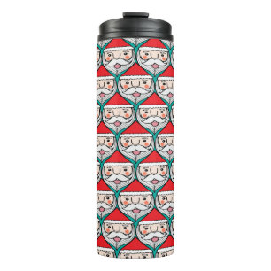 Weihnachten niedlichen santa Claus lächeln Gesicht Thermosbecher