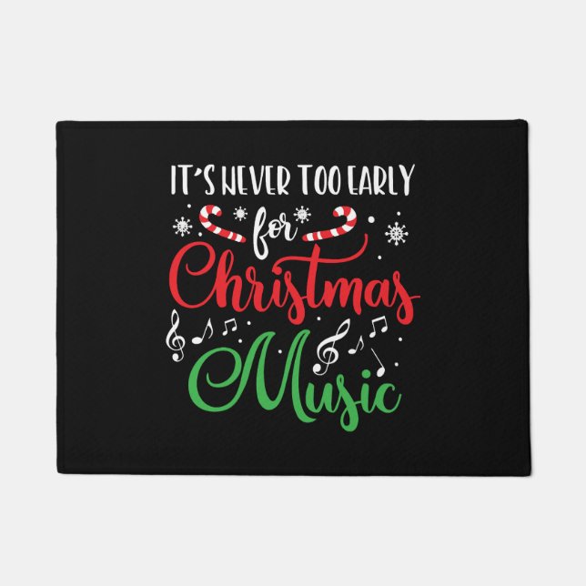 Weihnachten Niedlichen Weihnachten Weihnachtsmusik Fußmatte (Vorderseite)