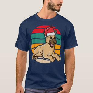 Weihnachten Niedlicher deutscher Schäferhund Welpe T-Shirt