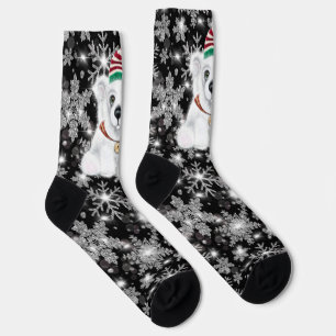 Weihnachten niedlicher Eisbärenkuchen, Weihbärchen Socken