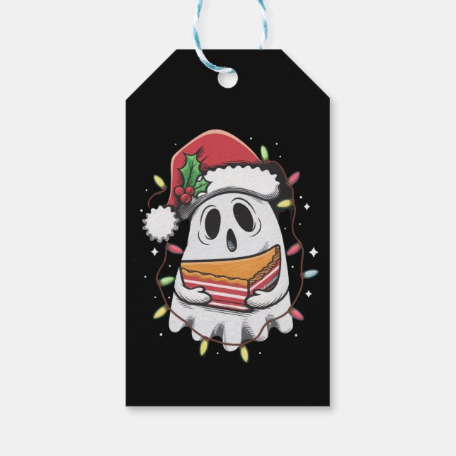 Weihnachten Niedlicher Geist Weihnachten Party Wei Geschenkanhänger (Rückseite)