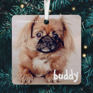 Weihnachten Niedlicher Glückwunsch für den Haust Ornament Aus Metall