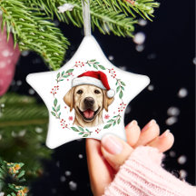 Weihnachten Niedlicher Labrador Hund Personalisier