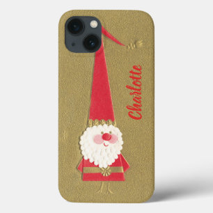 Weihnachten, Niedlicher Weihnachtsmann auf Gold Case-Mate iPhone Hülle