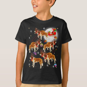 Weihnachten Niedlicher Weihnachtsmann Reiten St. B T-Shirt