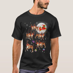 Weihnachten Niedlicher Weihnachtsmann Riding Boxer T-Shirt