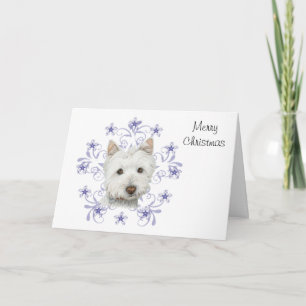Weihnachten Niedlicher Westin Hund Kunst und Schne