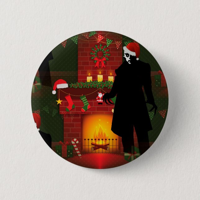 Weihnachten nosferatu button (Vorderseite)