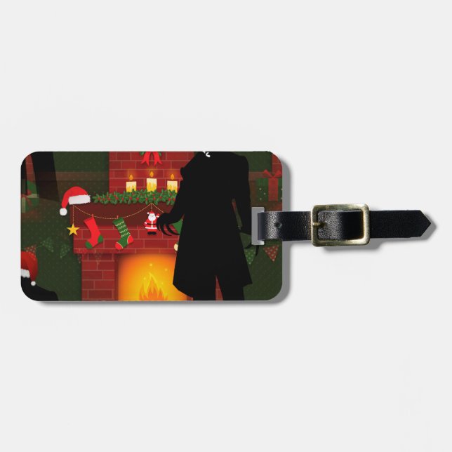 Weihnachten nosferatu gepäckanhänger (Vorderseite horizontal)