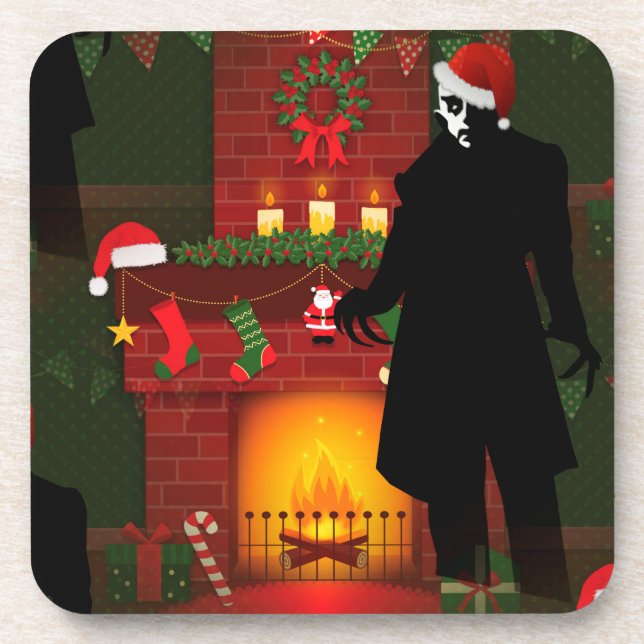 Weihnachten nosferatu untersetzer (Vorderseite)