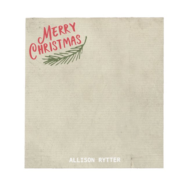 Weihnachten | Notepad Notizblock (Vorderseite)