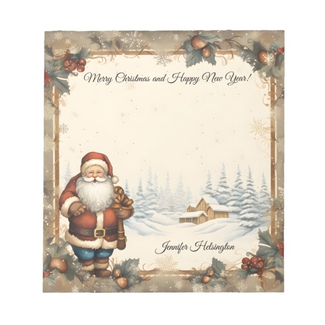 Weihnachten Notizblock (Vorderseite)