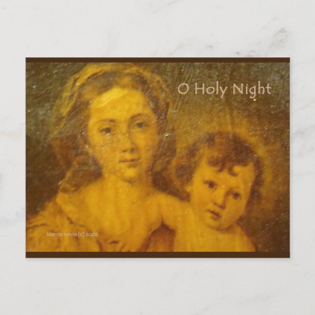 Weihnachten O Heilige Nacht | Blue Beach Song™ Pos Postkarte (Vorderseite)