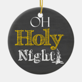 Weihnachten O Heilige Nacht Chalkboard Ornament