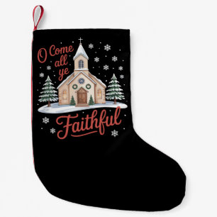 Weihnachten O kommt alle gläubigen Christen Kleiner Weihnachtsstrumpf