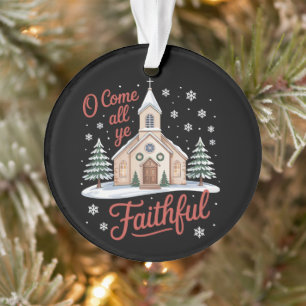 Weihnachten O kommt alle gläubigen Christen Ornament