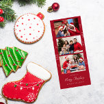 Weihnachten oder Feiertag Multi Foto Retro Filmstr<br><div class="desc">Versenden Sie lustige,  schicke & Minimalistische Weihnachtskarten oder Weihnachtskarten mit ein wenig Retro-Foto und genießen Sie Ihre Weihnachts- oder Feiertagskarte Multi Foto Retro Filmstrip - Red Christmas oder Holiday Cards.</div>