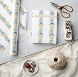 Weihnachten oder Hochzeiten in Aquarellen und Böge Geschenkpapier