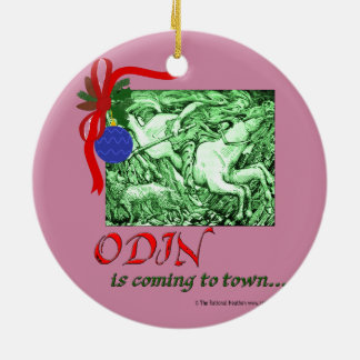 Weihnachten/Odin, das zur Stadtverzierung kommt Keramikornament