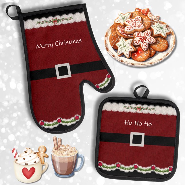 Weihnachten Ofenhandschuh & Topflappen-Set (The perfect kitchen accessories for a cozy and fun Christmas baking season!)
